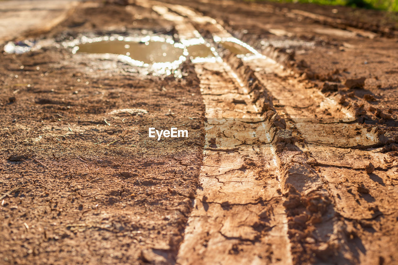 SURFACE LEVEL OF DIRT ROAD