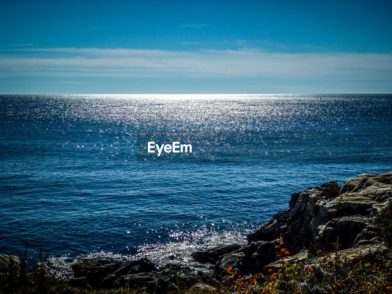 SCENIC VIEW OF SEASCAPE AGAINST SKY