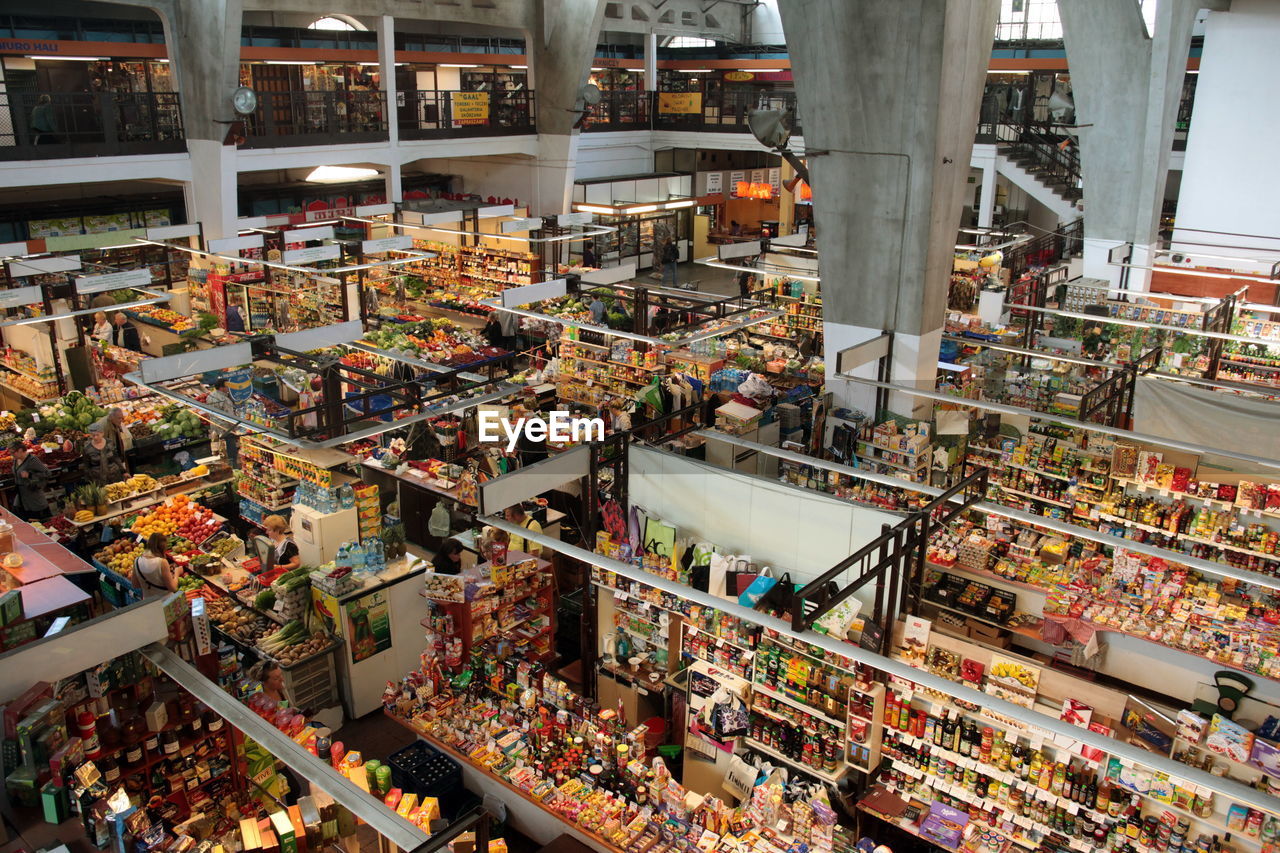 Interior of supermarket