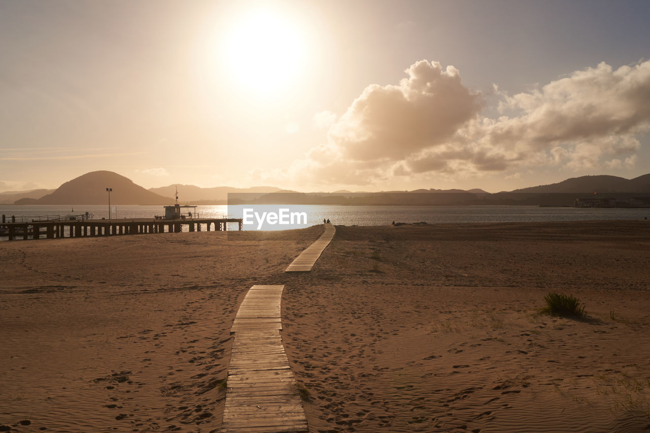 Laredo beach in summer