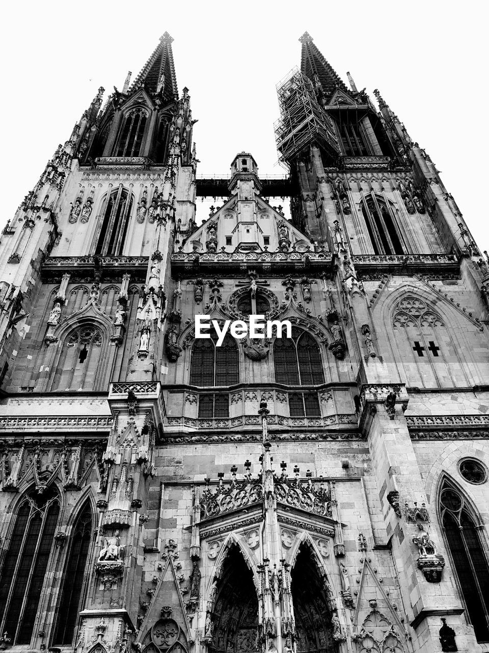 Low angle view of church against sky