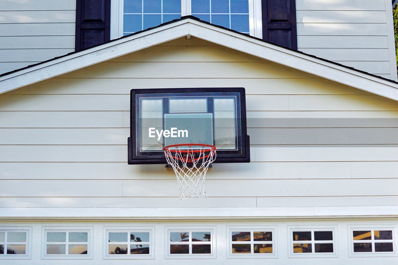 VIEW OF BASKETBALL HOOP AGAINST SKY