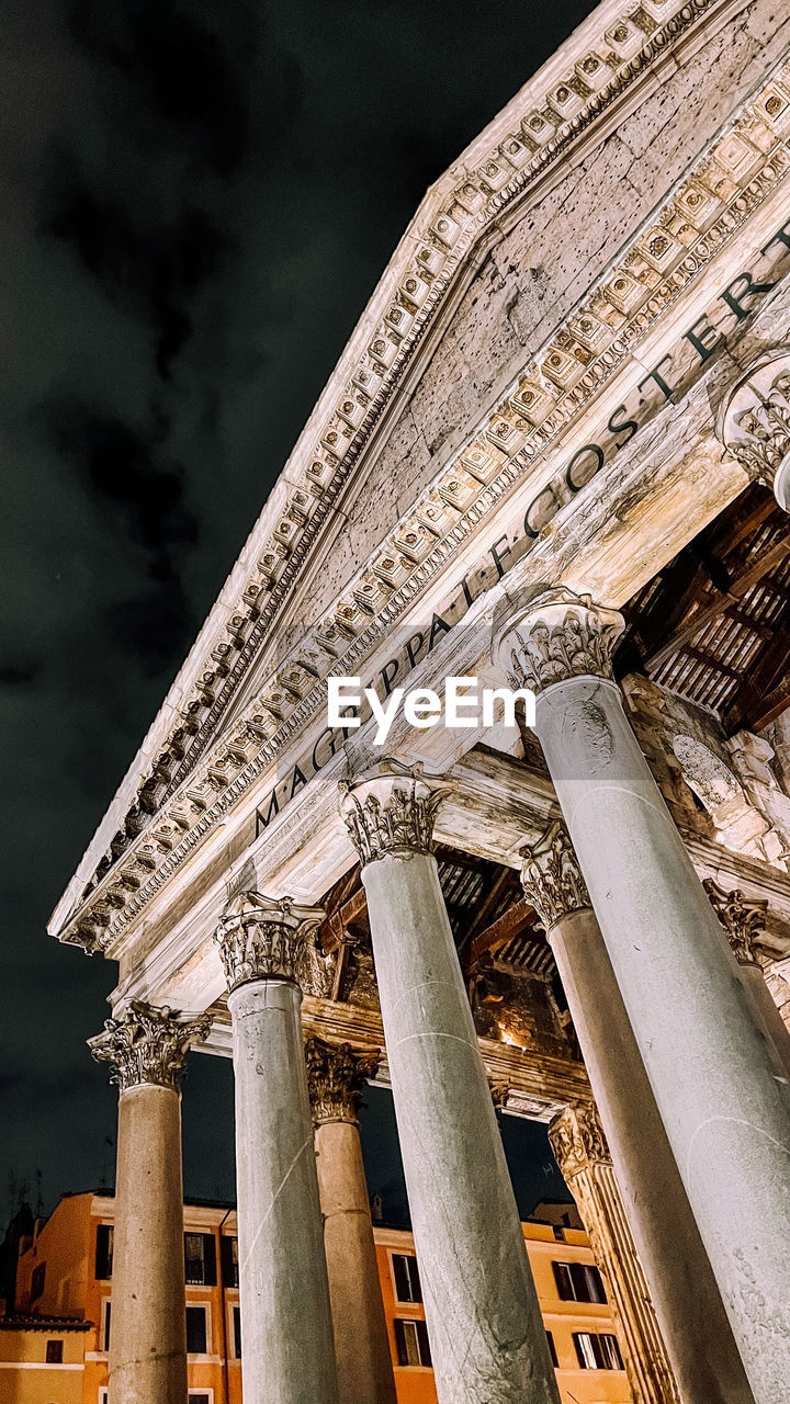 Low angle view of pantheon in rome