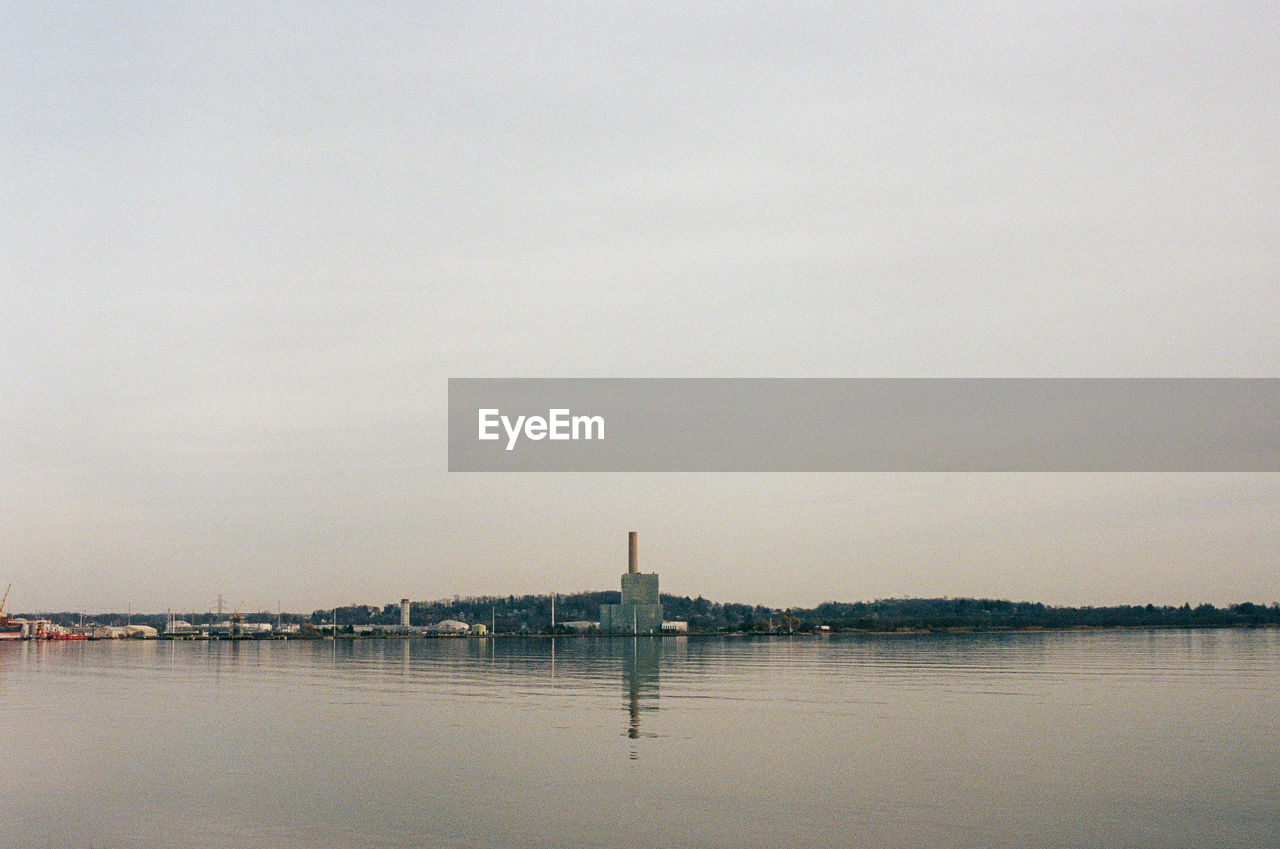 boat in sea against clear sky