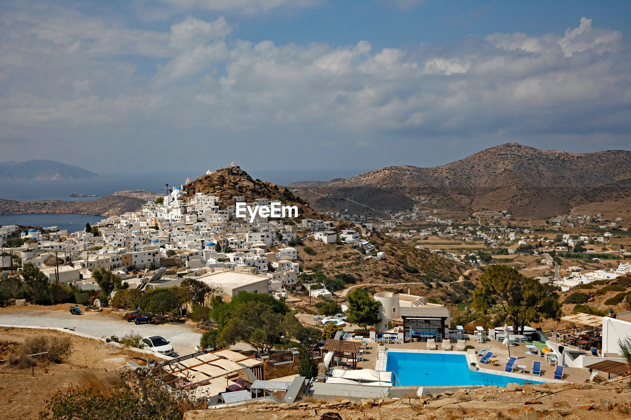 A view of the chora, ios, greece