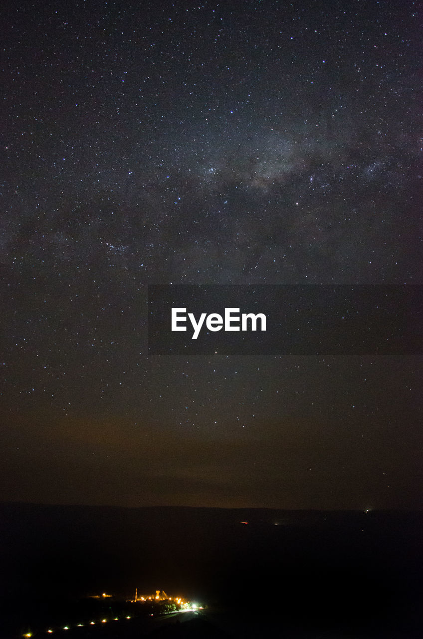 SCENIC VIEW OF STAR FIELD AGAINST SKY