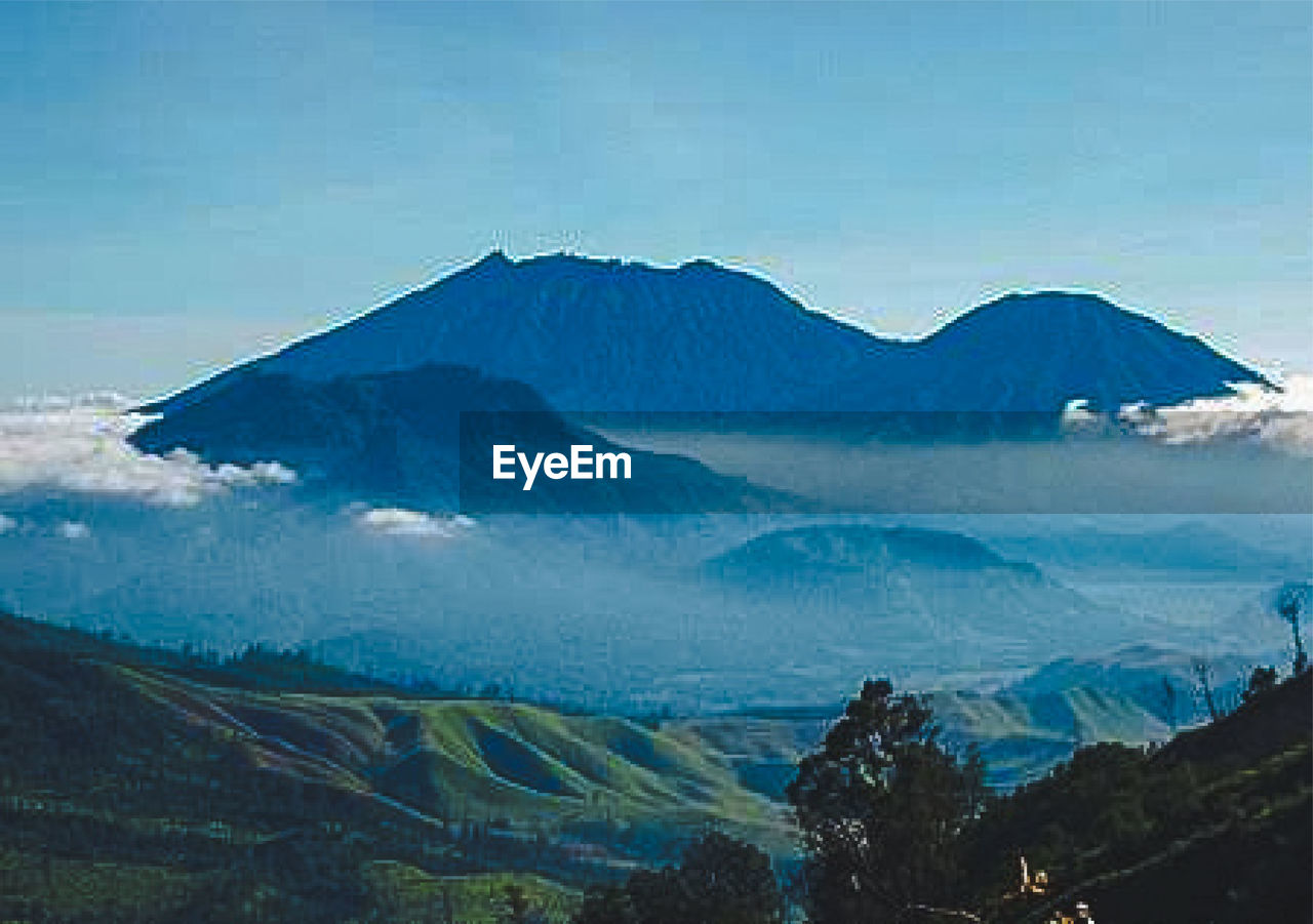 VIEW OF VOLCANIC MOUNTAIN