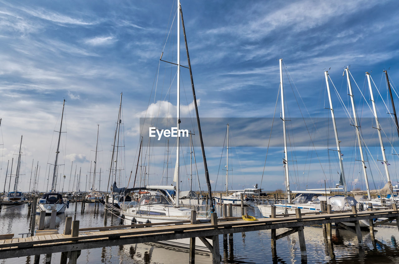 SAILBOATS IN MARINA