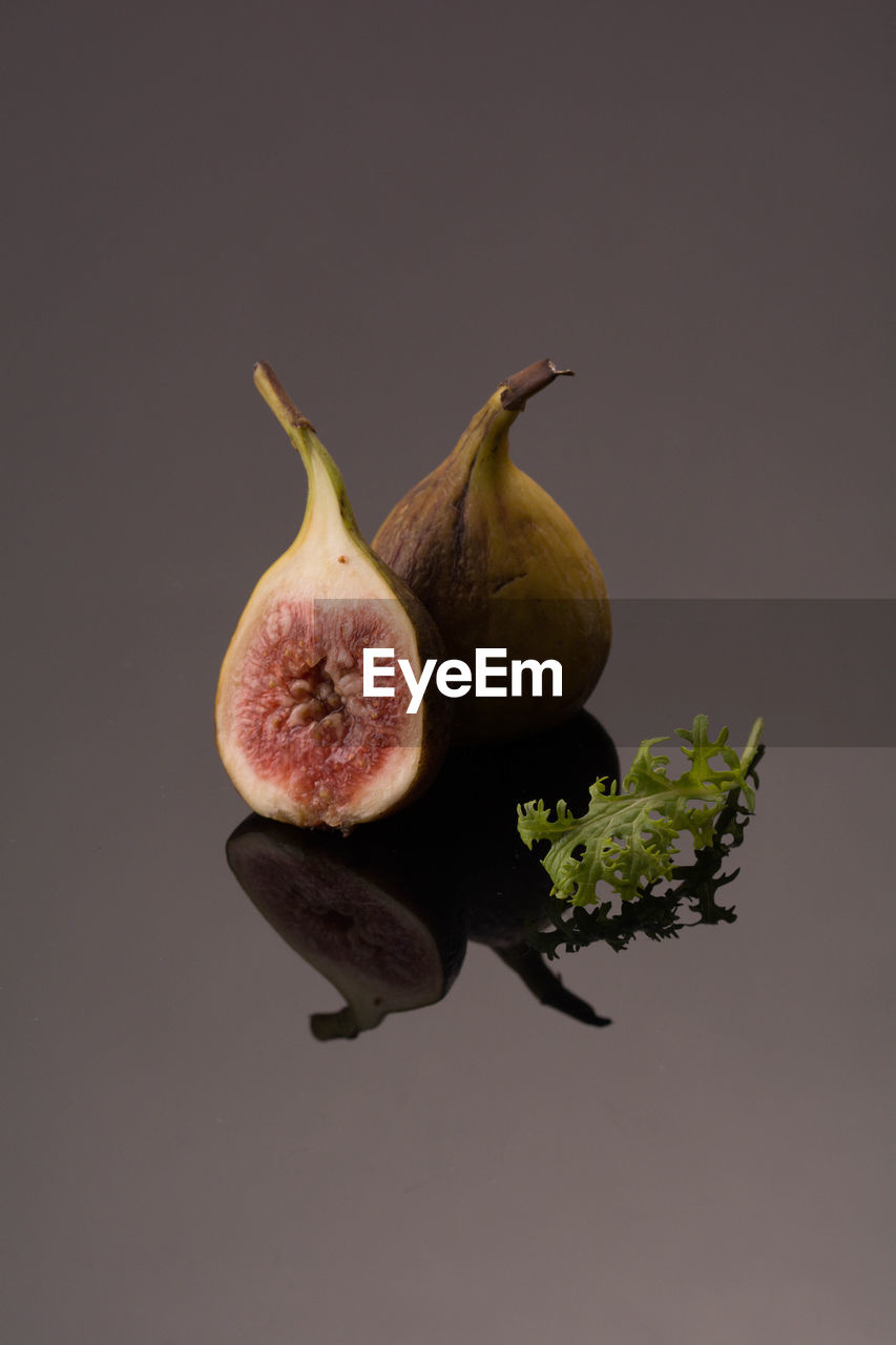 Fig against gray background