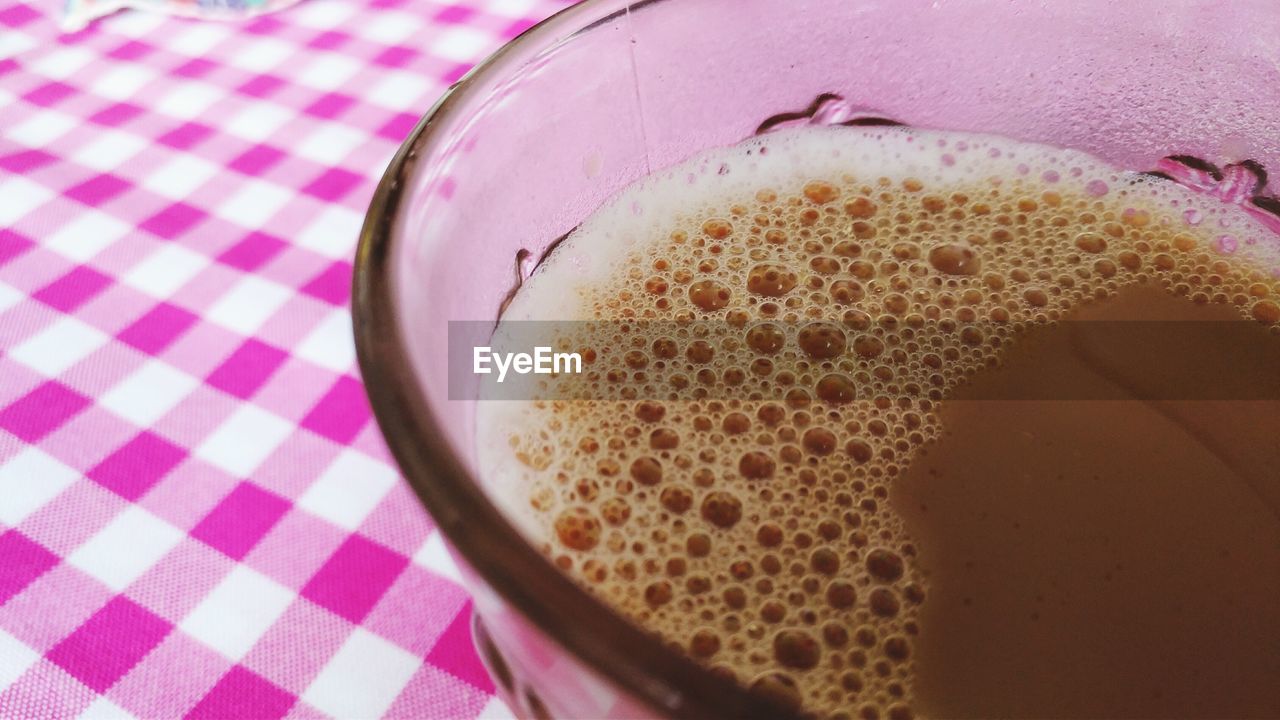 Close-up of drink on table