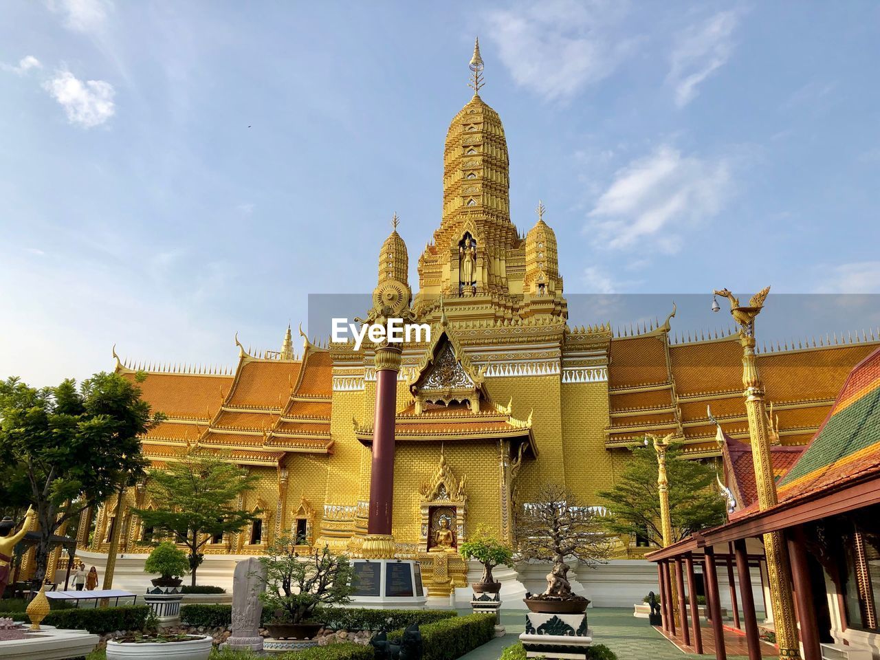 Low angle view of traditional building against sky