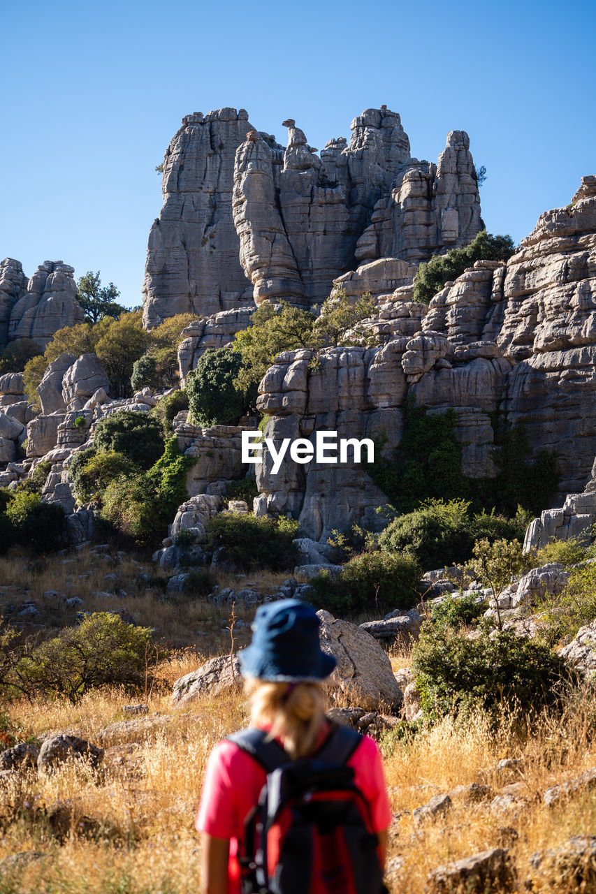 Picturesque rocks in el torcal de antequera natural park, andalusia, spain