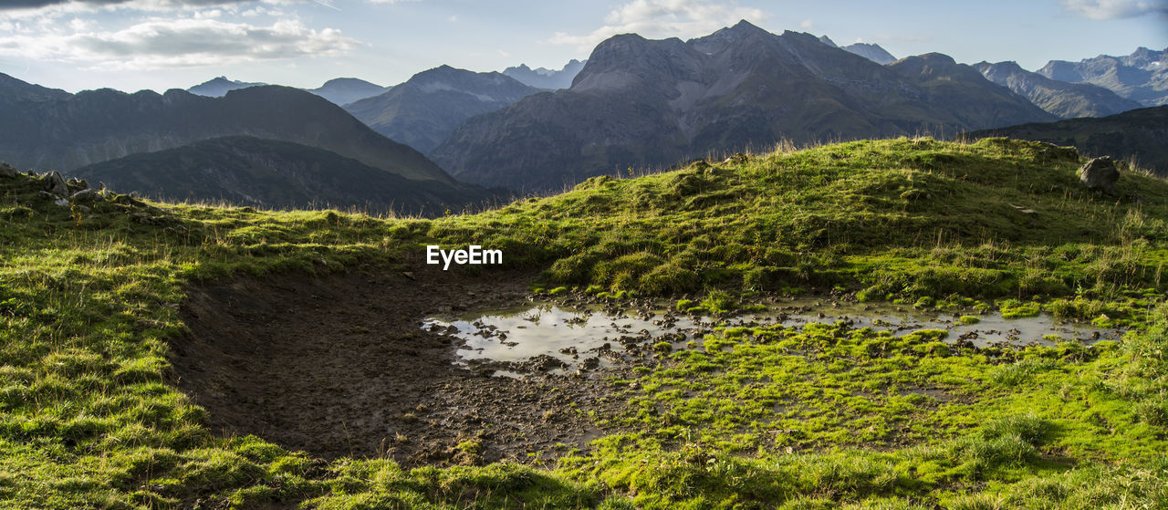 View of a mountain range