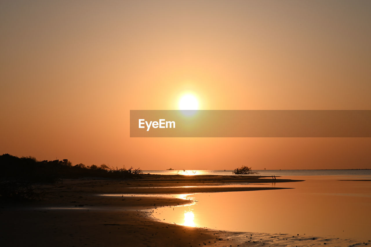 Sunset at hatteras soundside