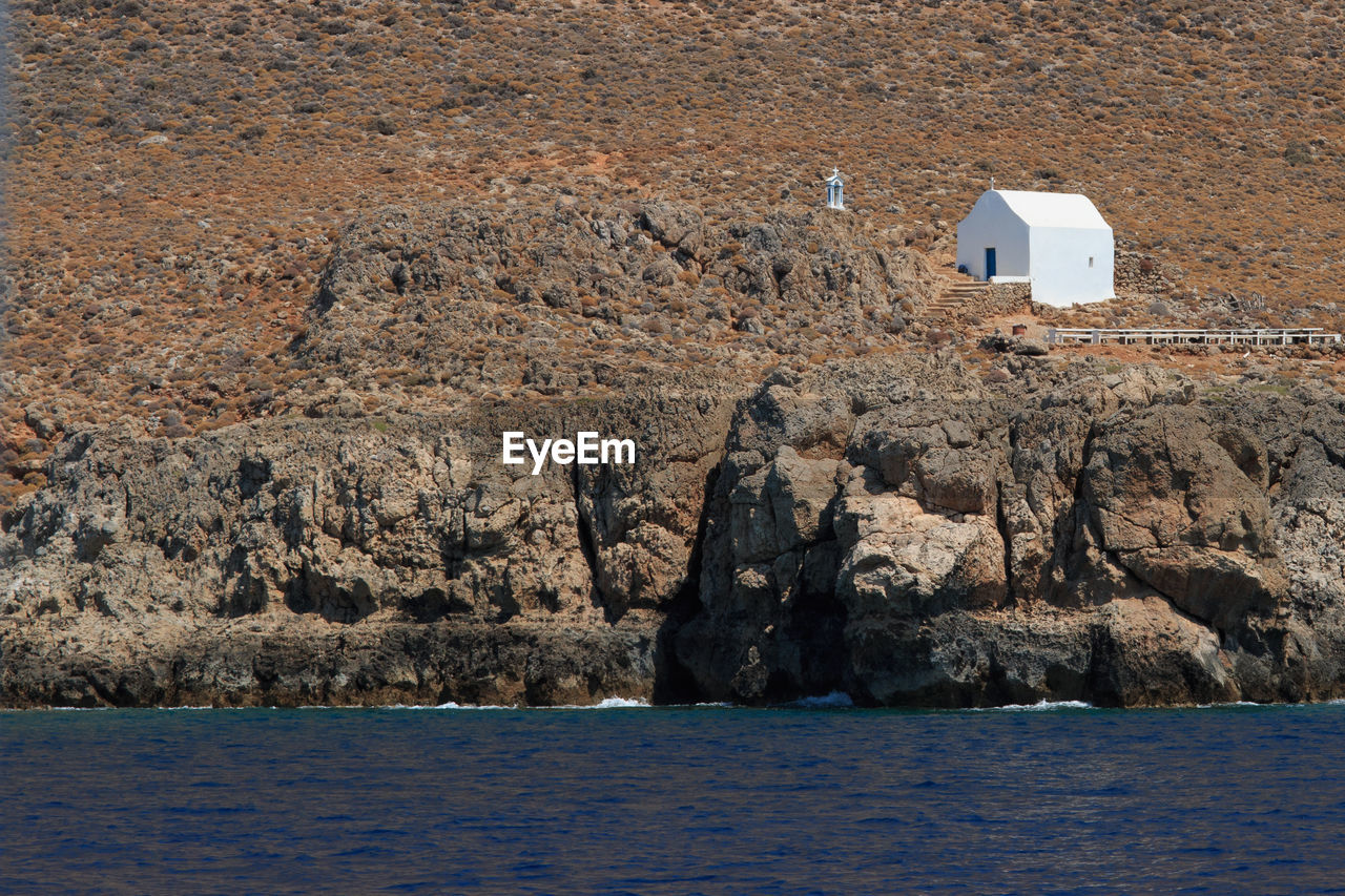 Rock formations by sea