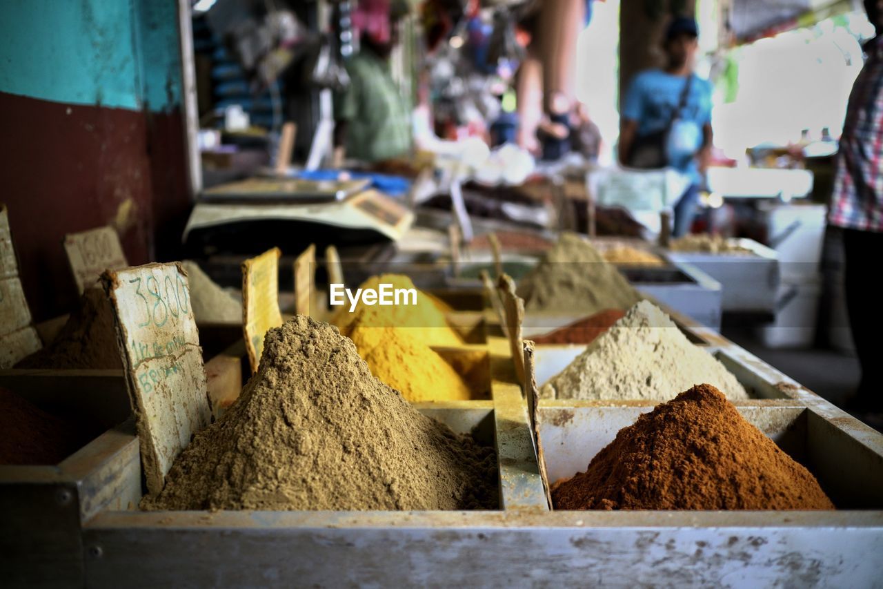 Close-up of food for sale at market stall