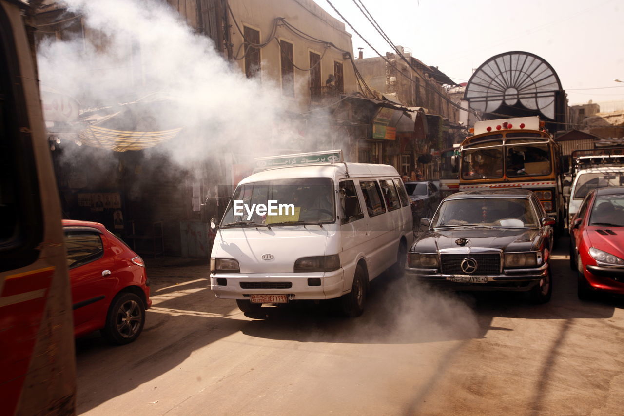 Vehicles on street