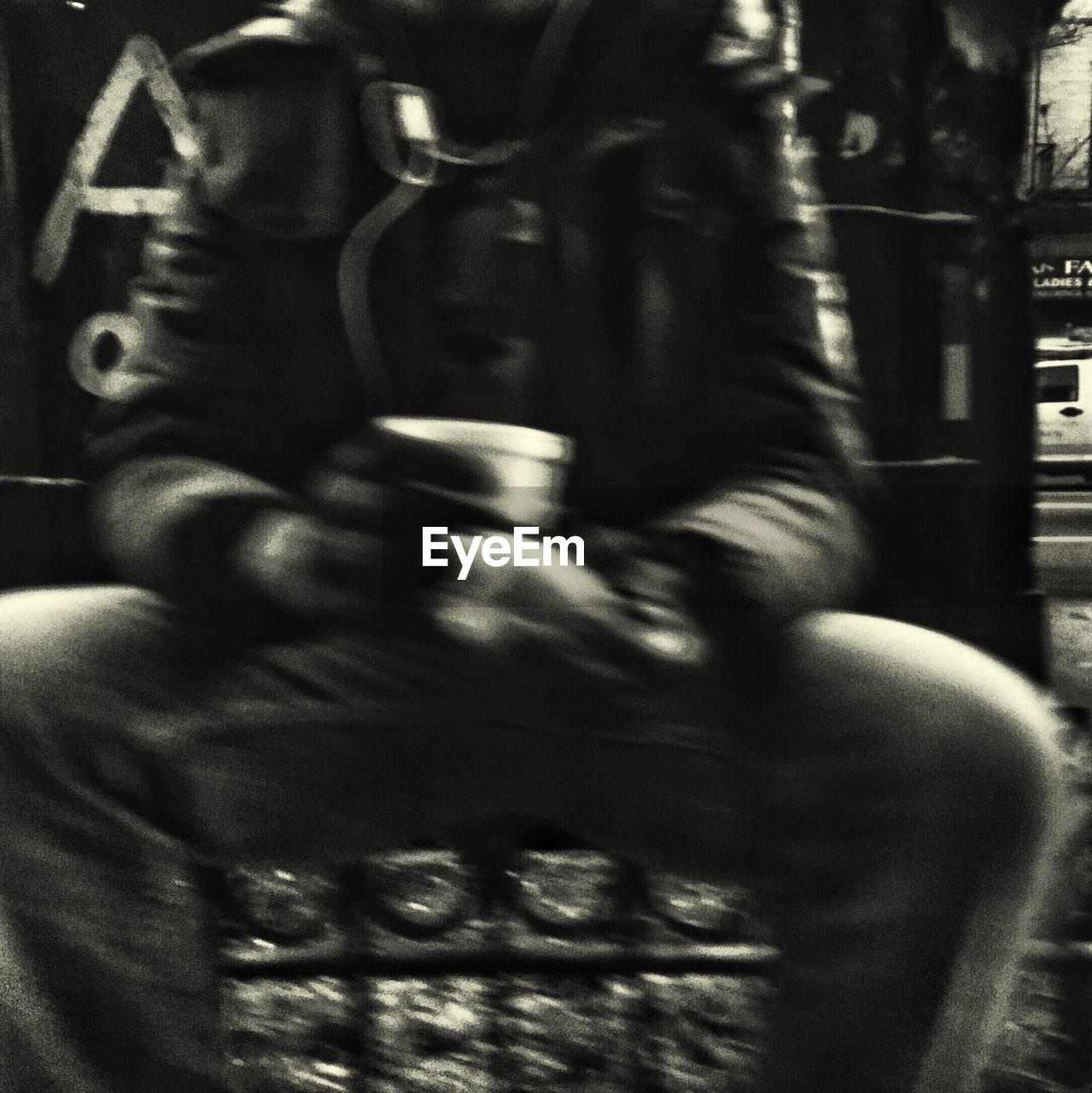 CLOSE-UP OF OBJECT ON WALL