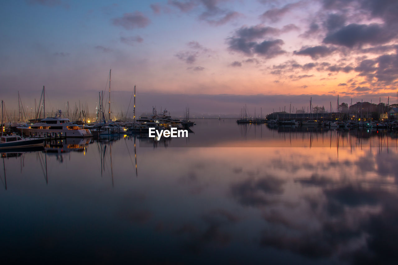 Foggy harbor 