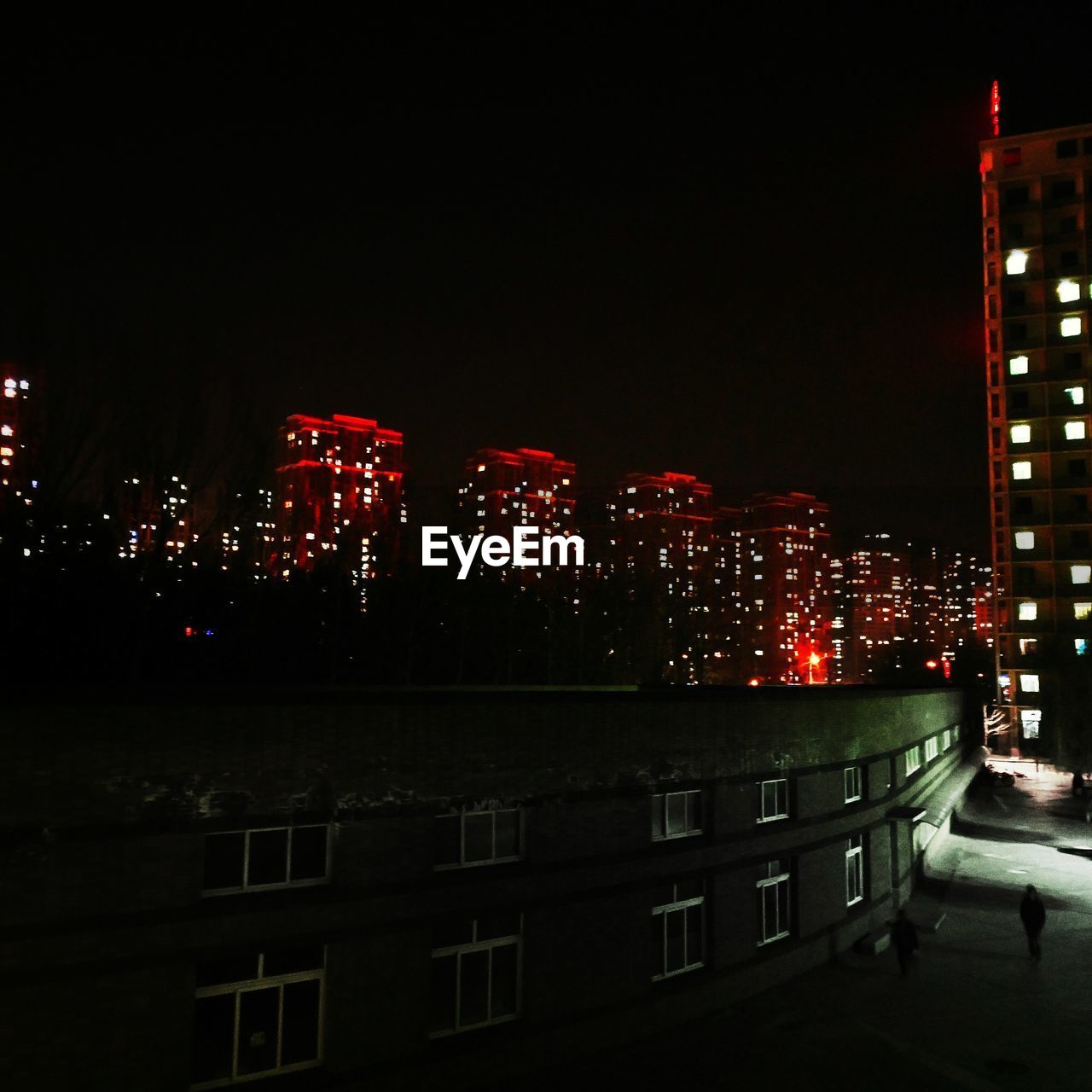 ILLUMINATED CITY BUILDINGS