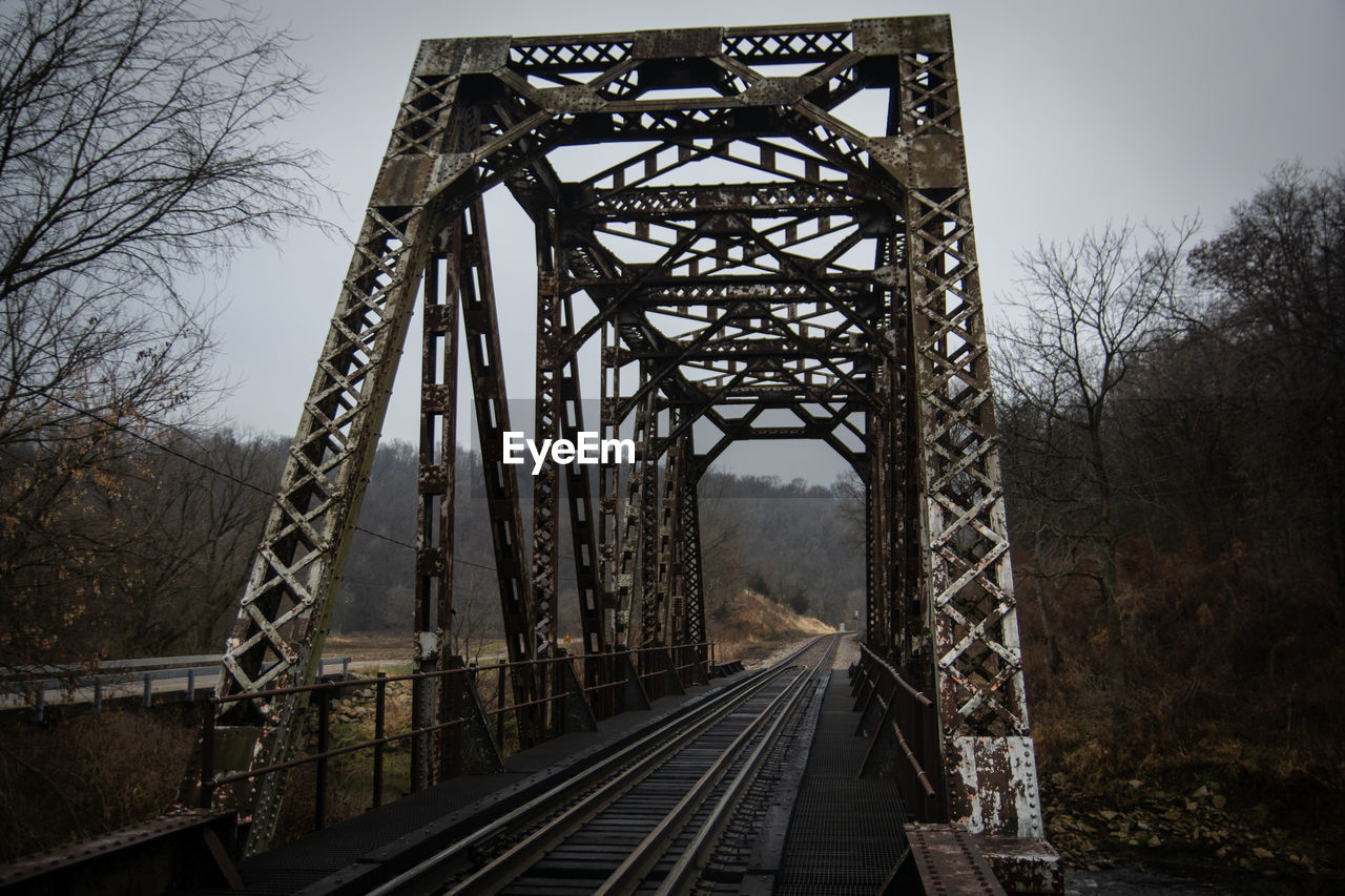 View of railroad tracks against sky