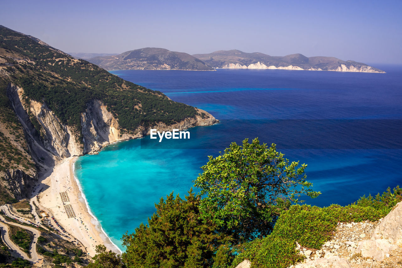 Myrtos beach, kefalonia, greece