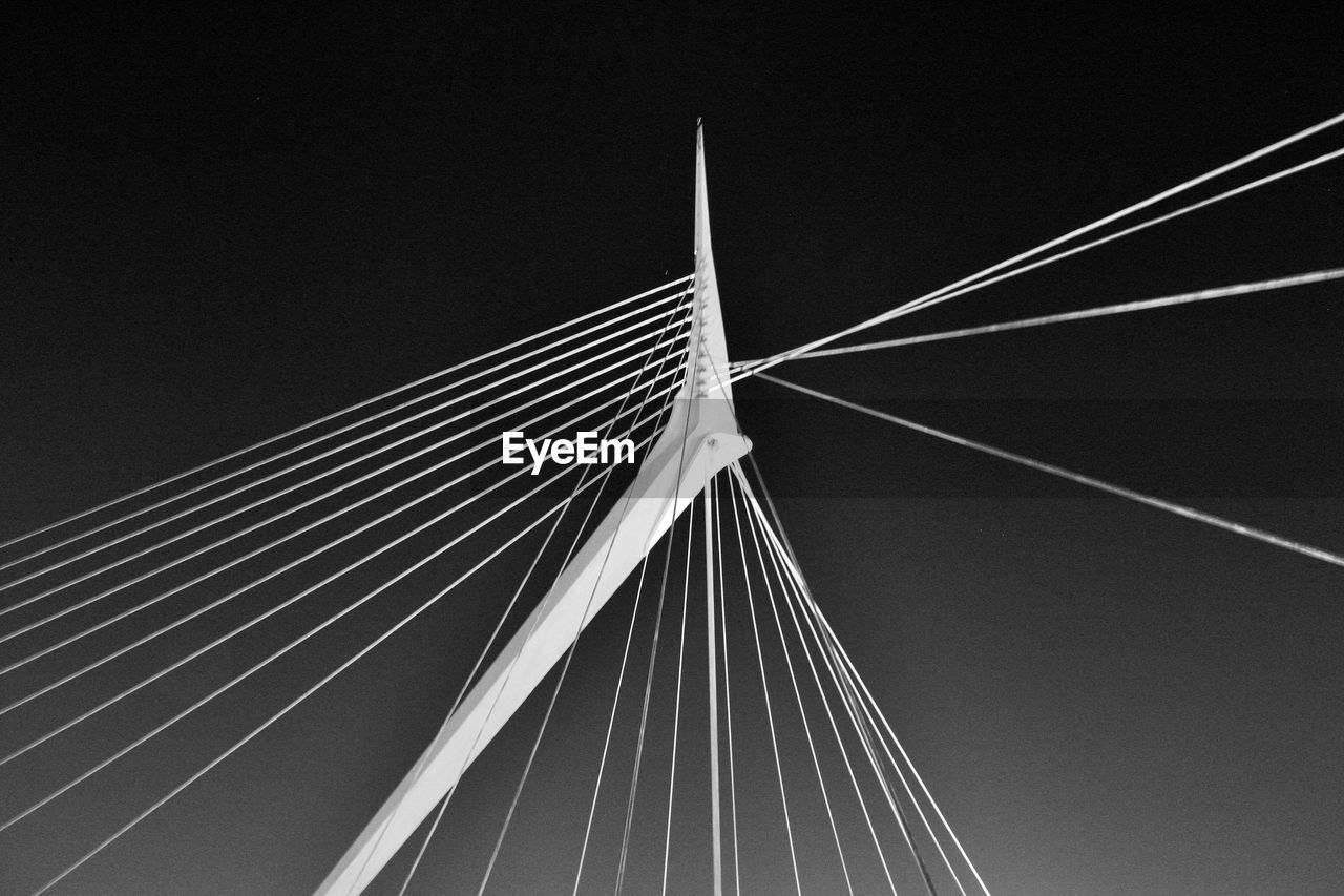 Low angle view of bridge against sky