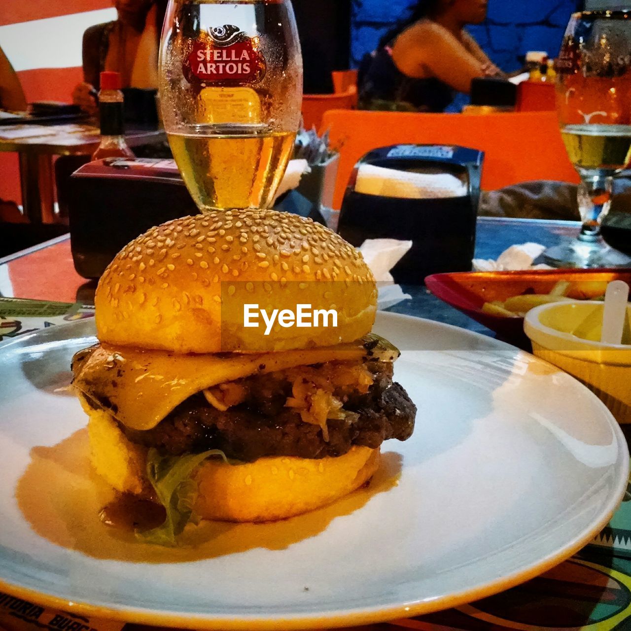 CLOSE-UP OF SERVED FOOD ON TABLE