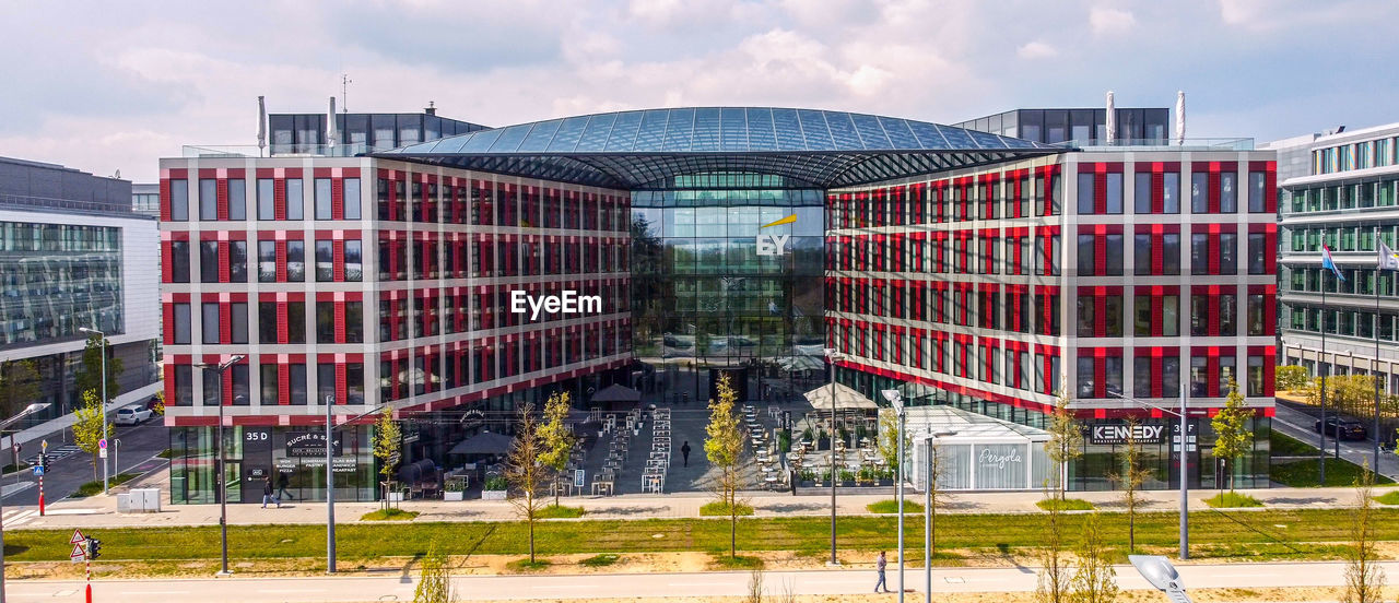 low angle view of buildings in city