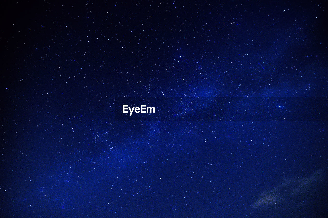 Low angle view of star field at night