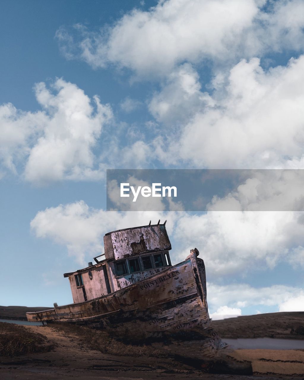 Low angle view of old building against sky