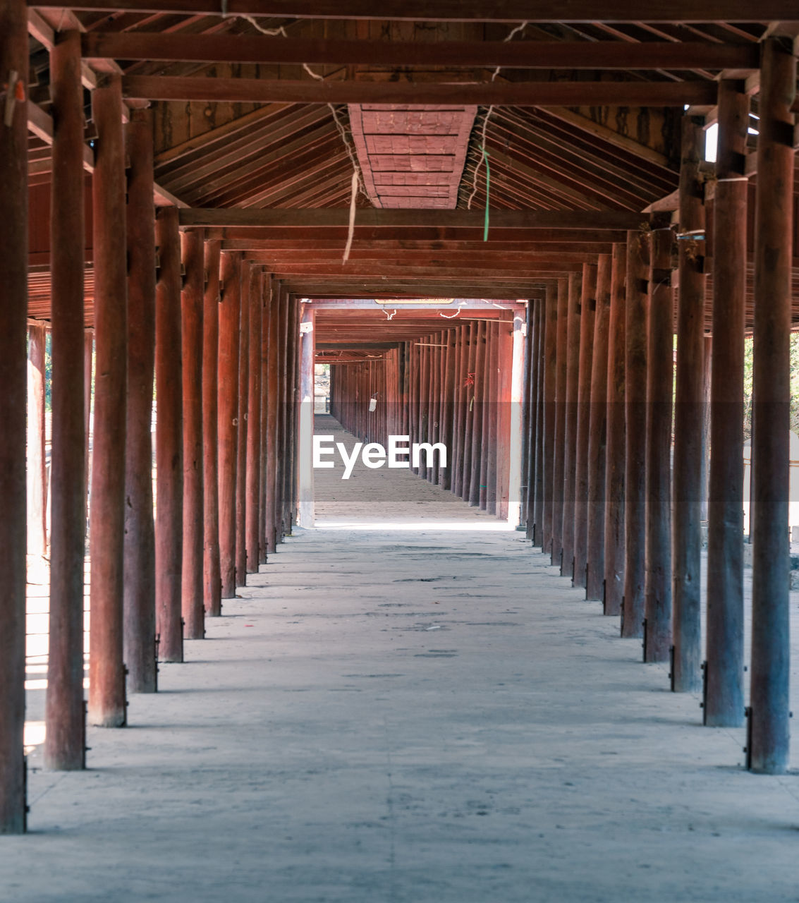 CORRIDOR OF BUILDING WITH COLONNADE