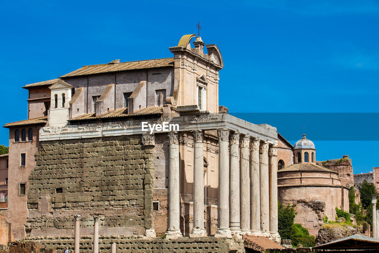 Temple of antoninus and faustina at the roman forum in rome