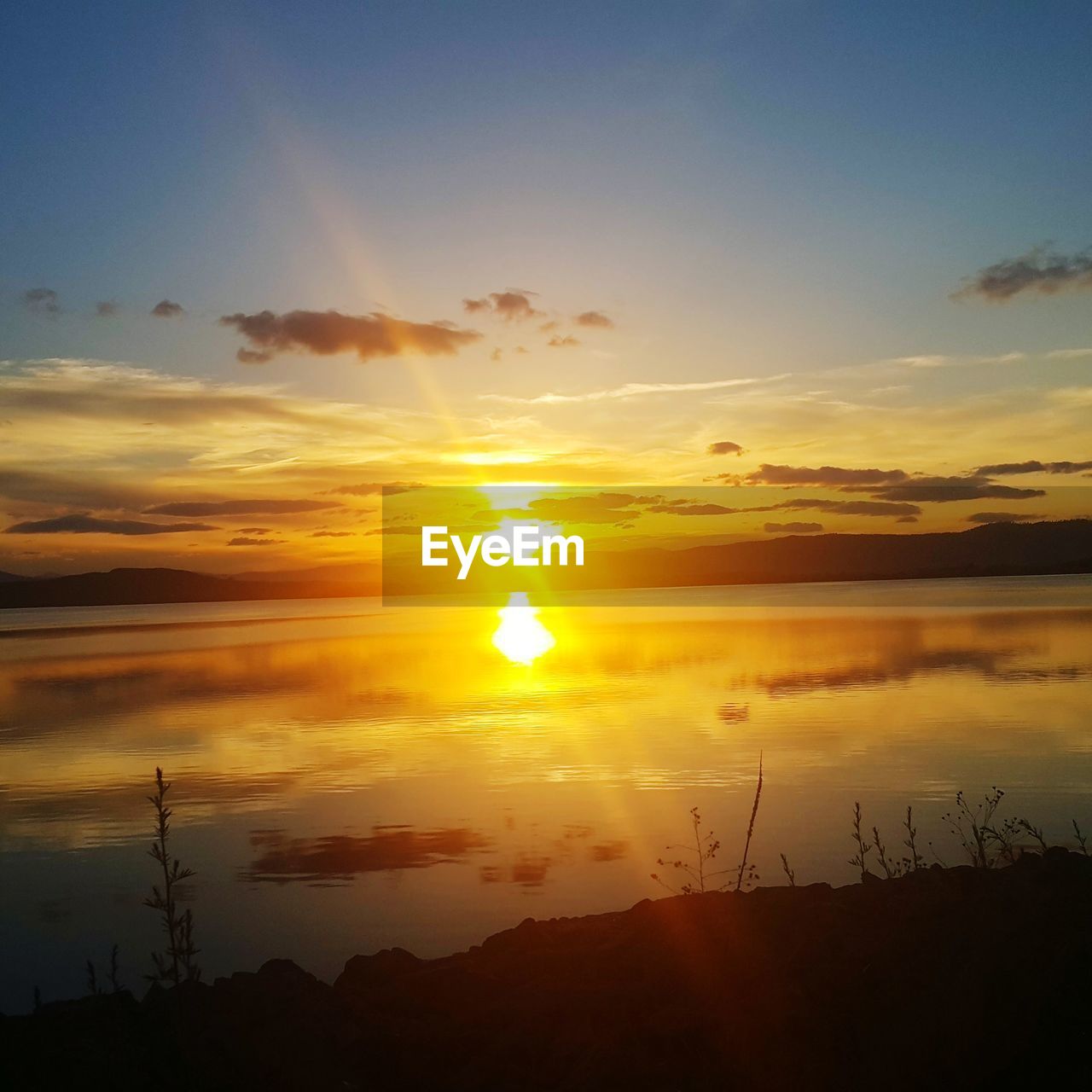 SCENIC VIEW OF SILHOUETTE LANDSCAPE AGAINST SKY DURING SUNSET