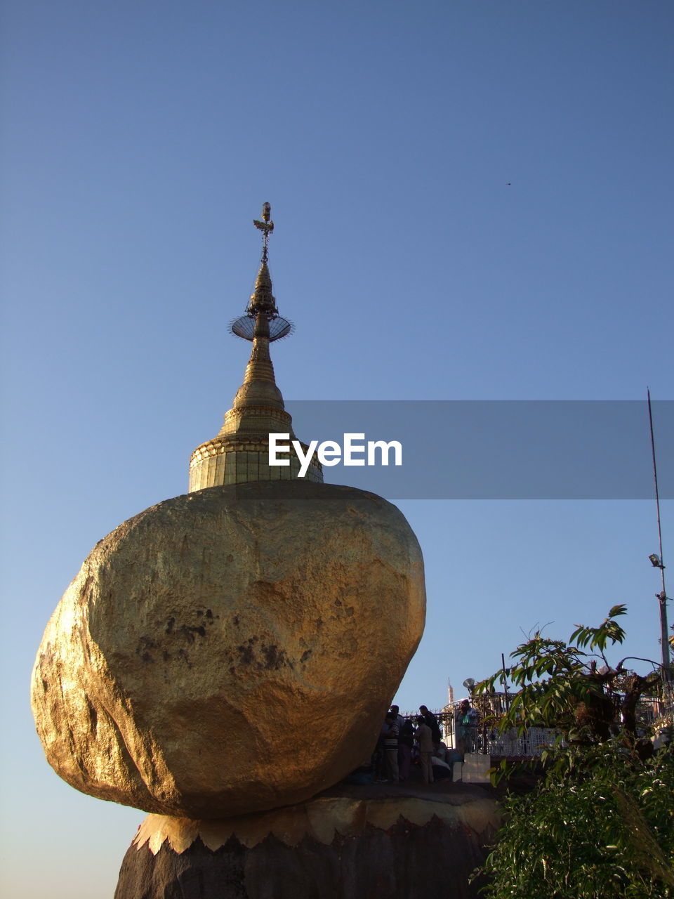 VIEW OF TEMPLE AGAINST CLEAR SKY