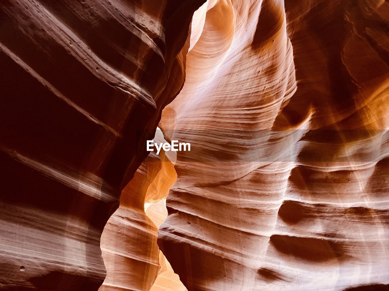 Low angle view of rock formation