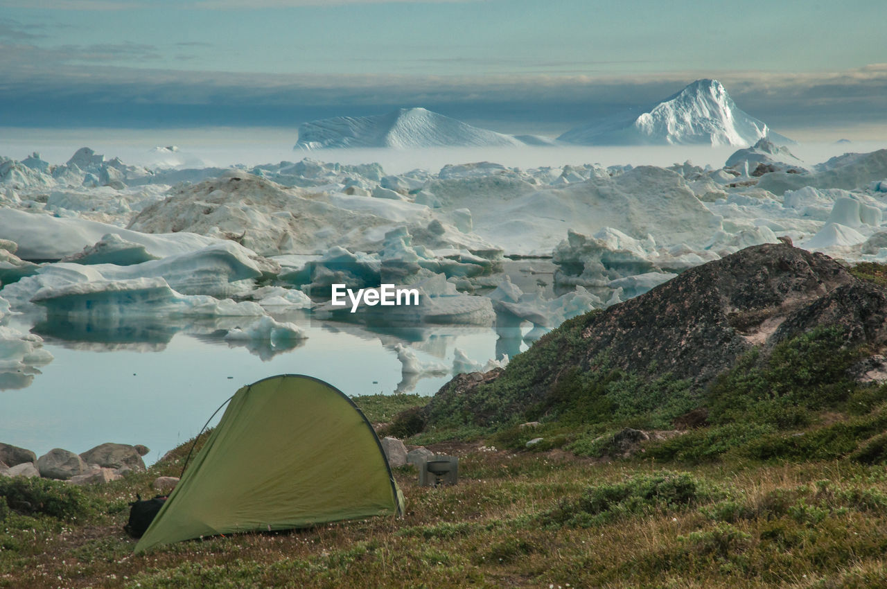 Scenic landscape in greenland