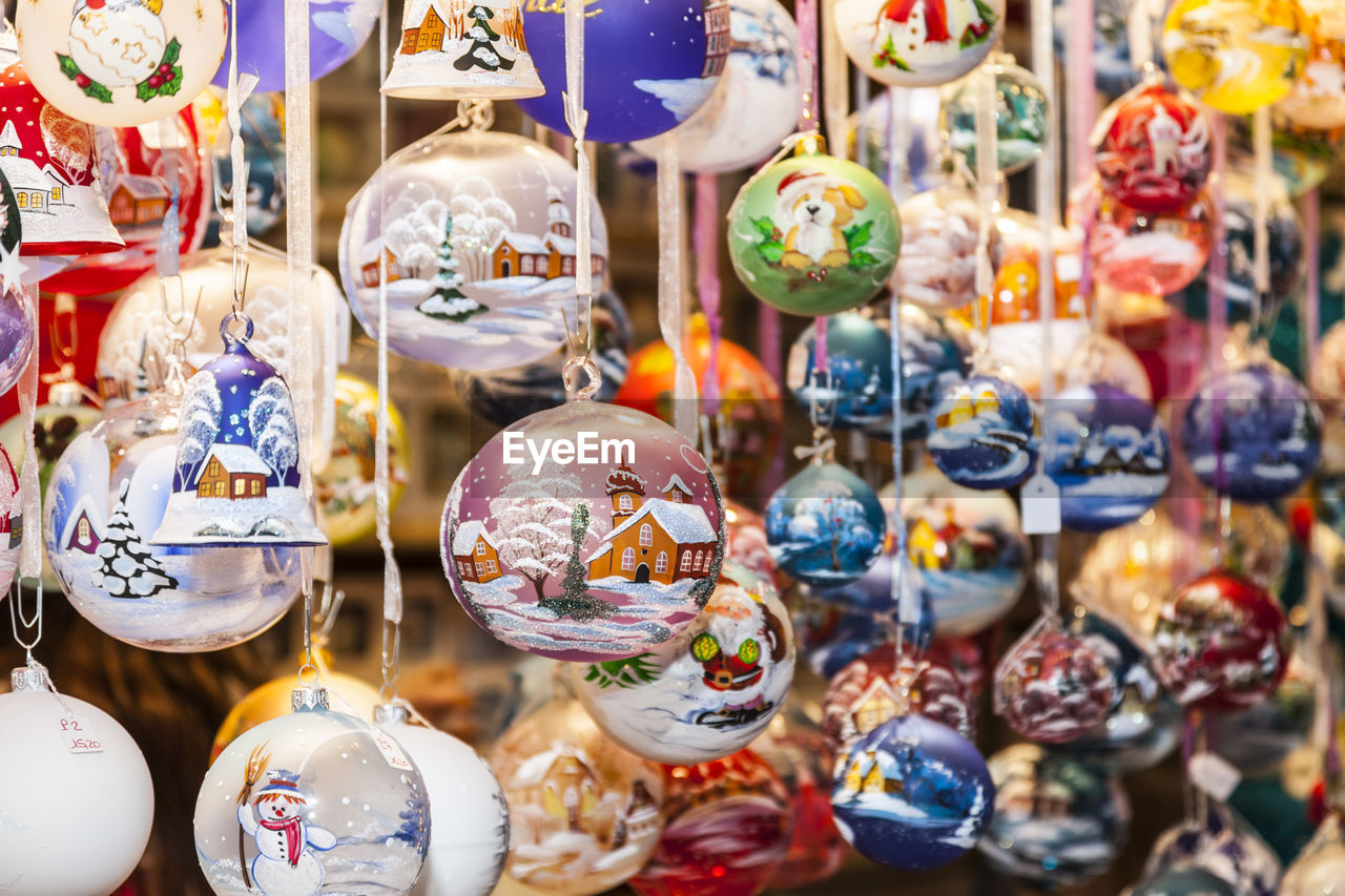 CLOSE-UP OF DECORATIONS FOR SALE IN MARKET