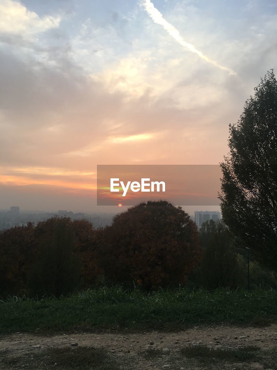 SCENIC VIEW OF FIELD AGAINST SKY DURING SUNSET