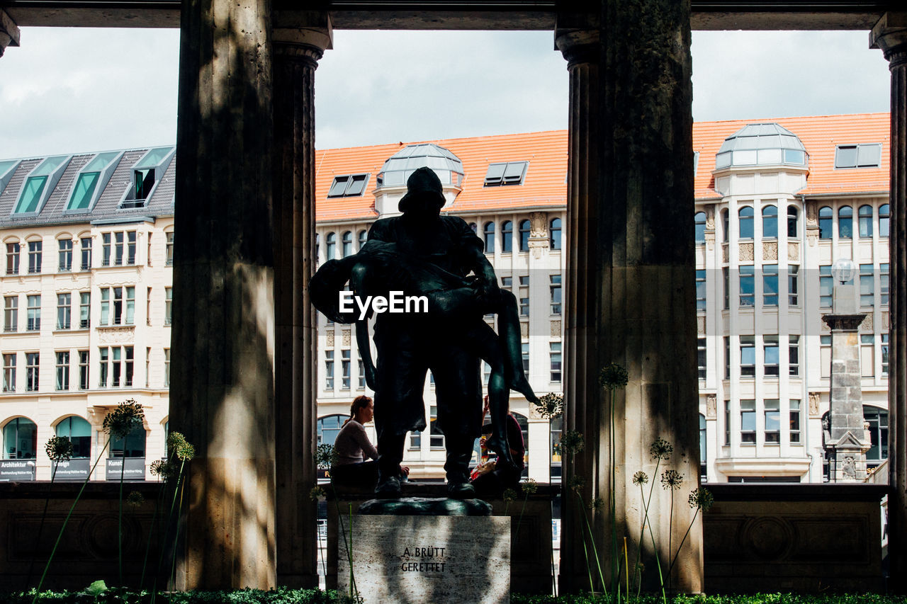 Silhouette sculpture at alte nationalgalerie