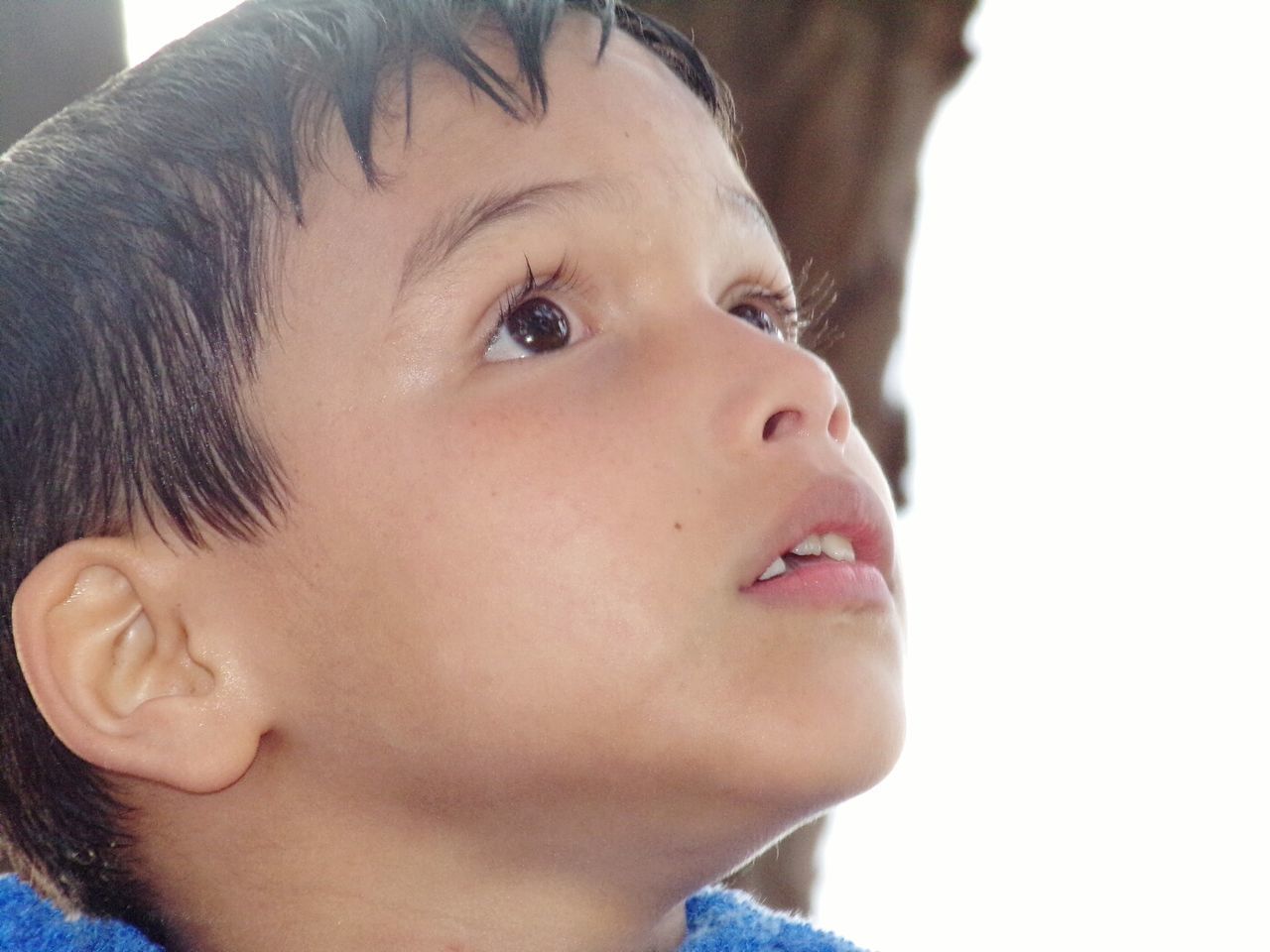 Close-up of thoughtful boy