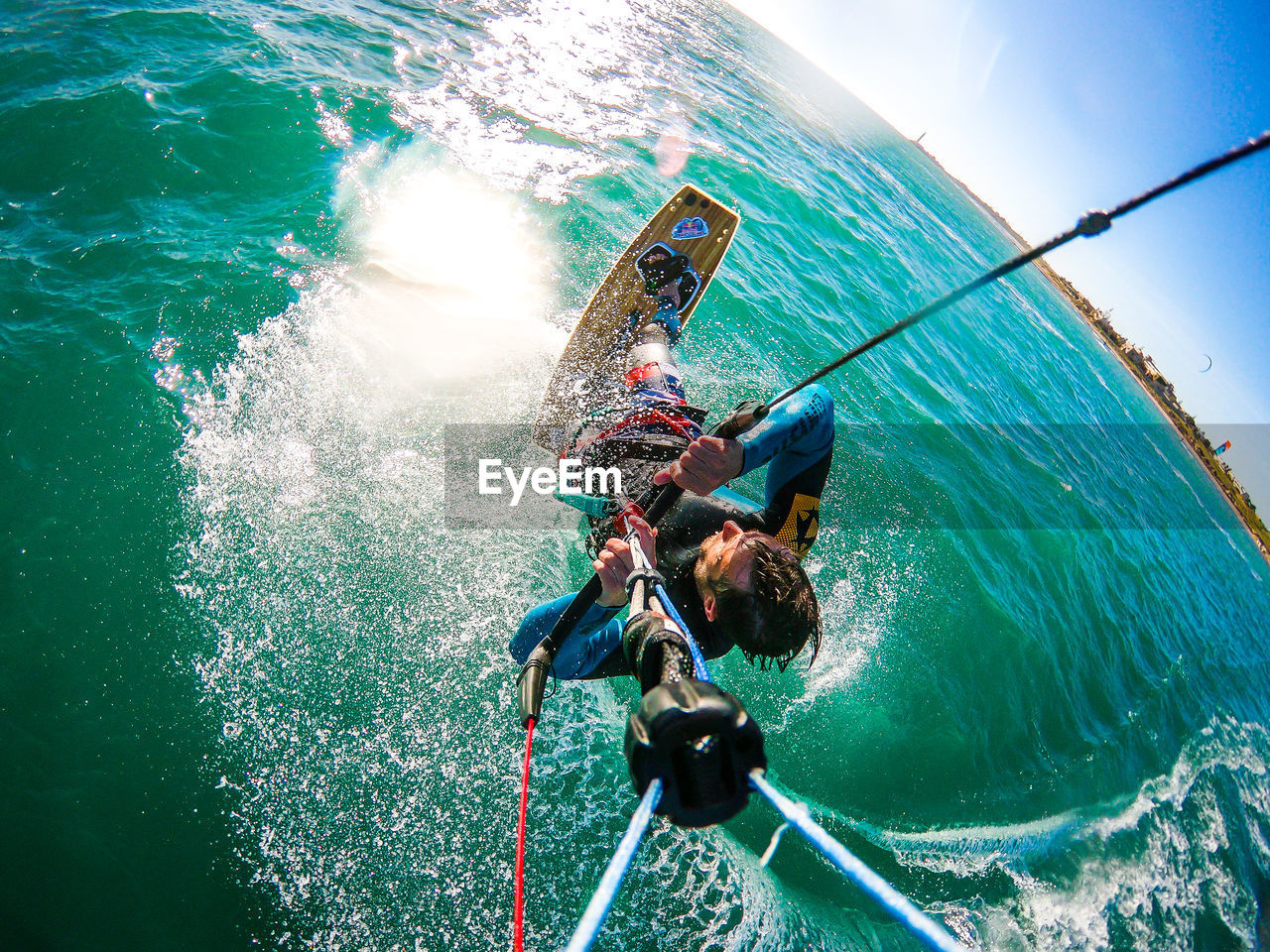 HIGH ANGLE VIEW OF PEOPLE ON BOAT