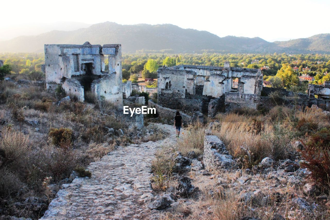 OLD BUILDING ON MOUNTAIN