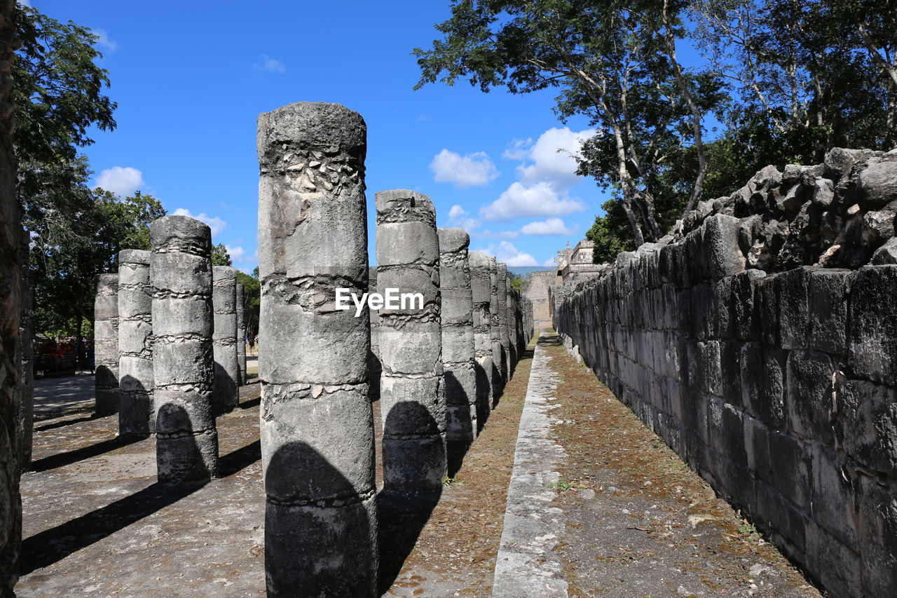 Panoramic view of historical building against sky