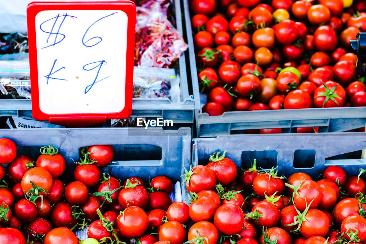 FRESH TOMATOES IN MARKET