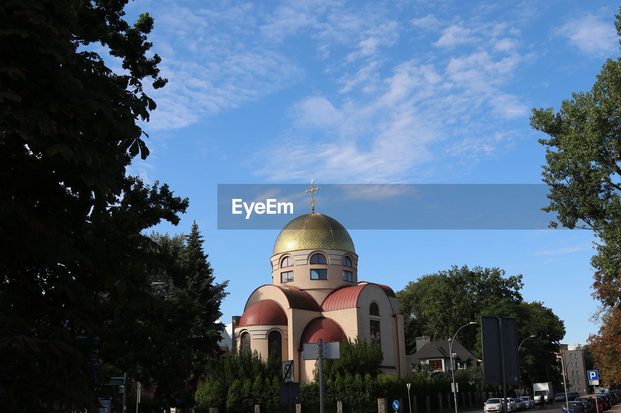 Low angle view of building against sky