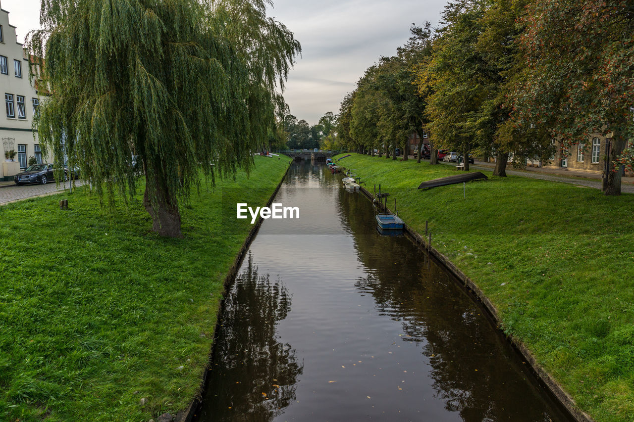 Idyllic view of canal