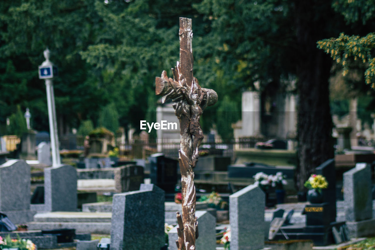 CROSS IN CEMETERY