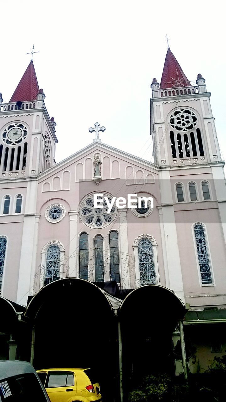 LOW ANGLE VIEW OF CHURCH WITH CHURCH