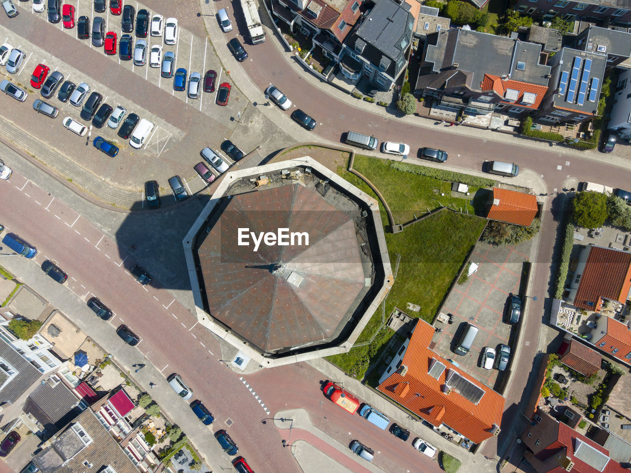  high angle view of new water store in zandvoort, netherlands